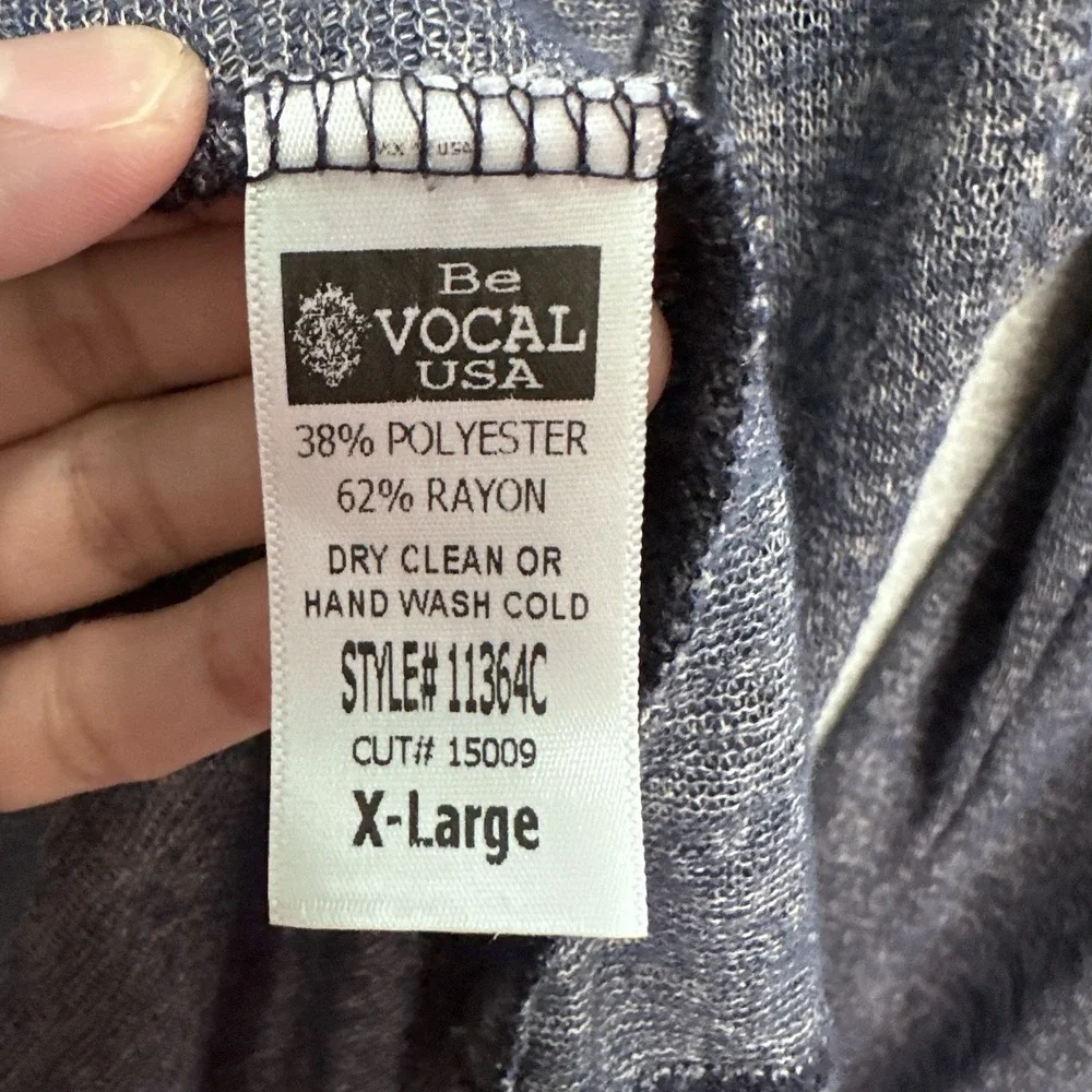 VOCAL Womens Hoodie Tunic Cardigan Size XL Aztec Studded Lightweight Jacket Boho - Picture 9 of 11